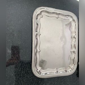 Brand new silver serving tray